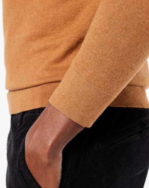 Sweat Cashmere Blend Crewneck beige foncé