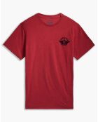 T-Shirt logo poitrine bordeaux