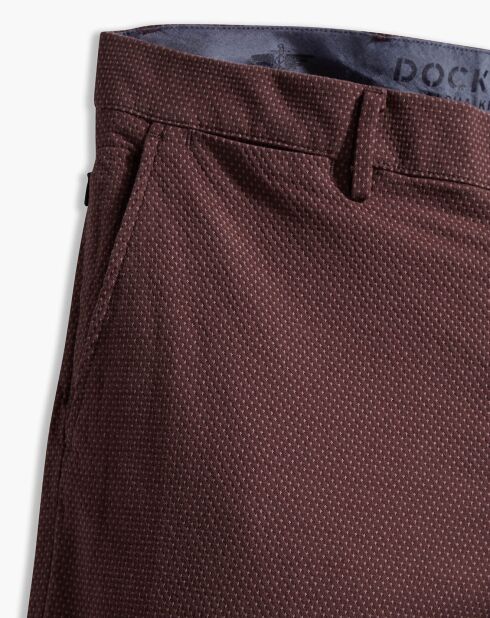 Pantalon chino Smart Supreme Flex Taper marron