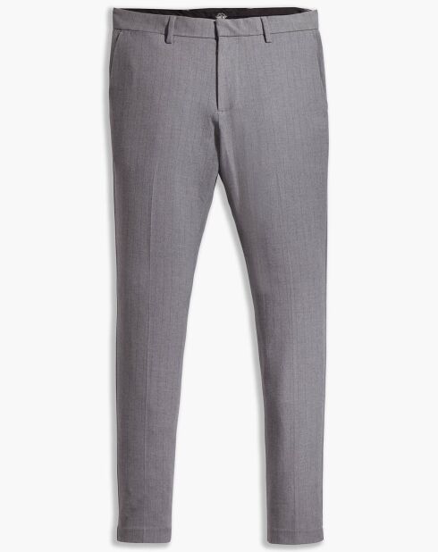 Pantalon Smart 360 Flex Trouser Slim Fit à rayures gris