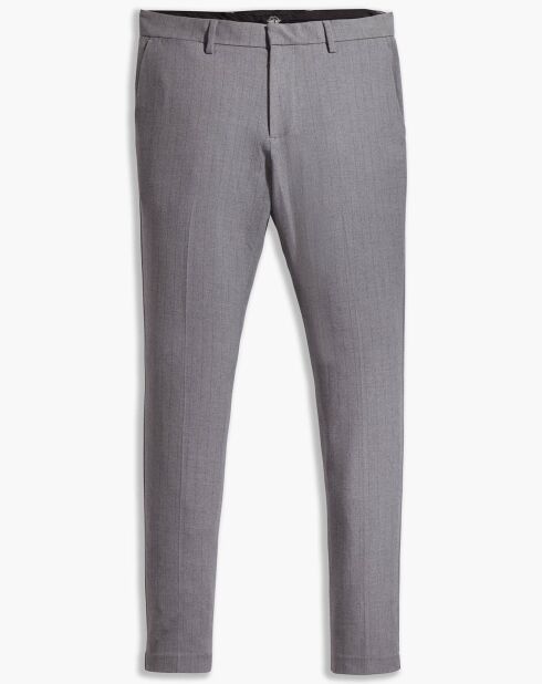 Pantalon Smart 360 Flex Trouser Slim Fit à rayures gris