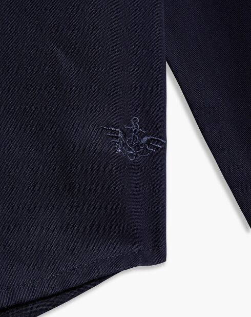 Chemise Alpha Spread Collar bleu foncé