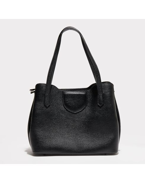 Sac porté épaule en Cuir Rama noir - 29.5x24x13 cm