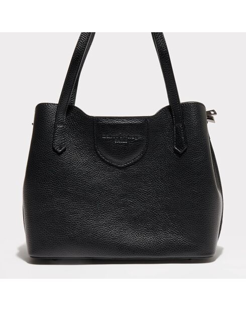 Sac porté épaule en Cuir Rama noir - 29.5x24x13 cm