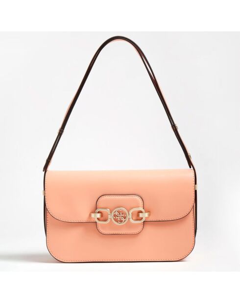 Sac porté épaule Donna corail - 28x18x8 cm