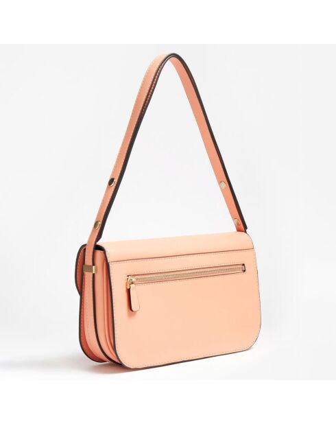 Sac porté épaule Donna corail - 28x18x8 cm