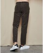 Pantalon en velours côtelé Tobby vert olive