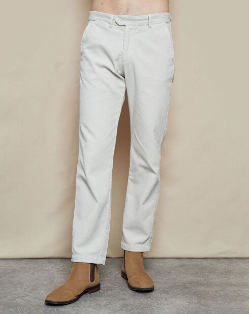 Pantalon en velours côtelé Tobby sable