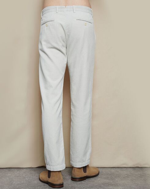 Pantalon en velours côtelé Tobby sable