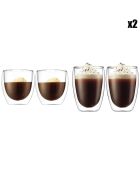 8 Verres double paroi Pavina transparents - 0.25 L/0.35 L