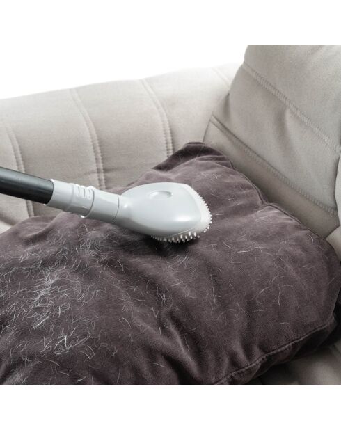 Cepillo depilatorio aspirador gris - 13x16x7 cm