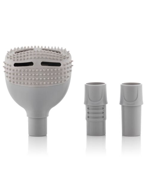 Cepillo depilatorio aspirador gris - 13x16x7 cm