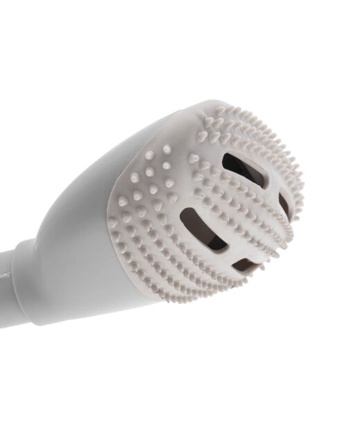 Cepillo depilatorio aspirador gris - 13x16x7 cm