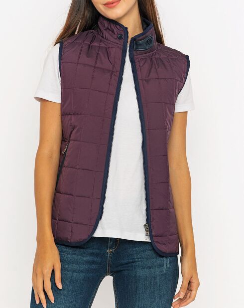 Veste sans manches Félicie violette