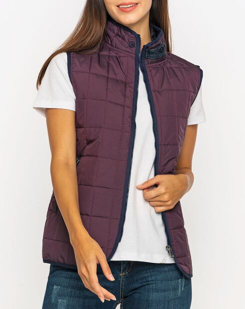 Veste sans manches Félicie violette
