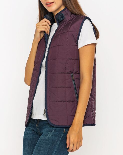 Veste sans manches Félicie violette