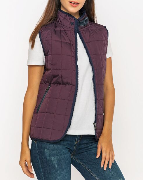 Veste sans manches Félicie violette
