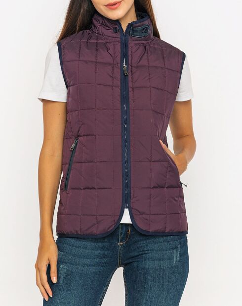 Veste sans manches Félicie violette