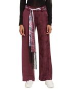 Pantalon Tissé bordeaux