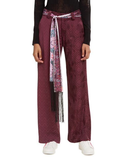 Pantalon Tissé bordeaux