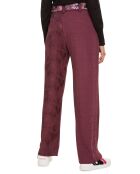 Pantalon Tissé bordeaux