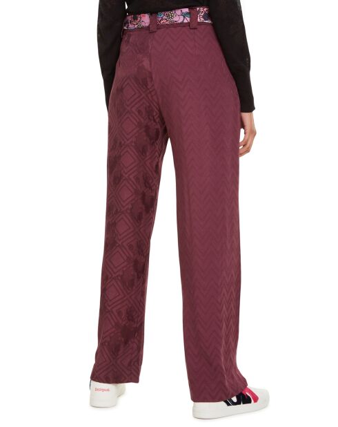 Pantalon Tissé bordeaux