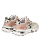 Crèmekleurige leren sneakers van Hoa