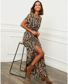 Robe Noémie bleu/multicolore