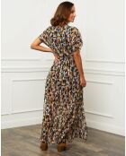 Robe Noémie bleu/multicolore