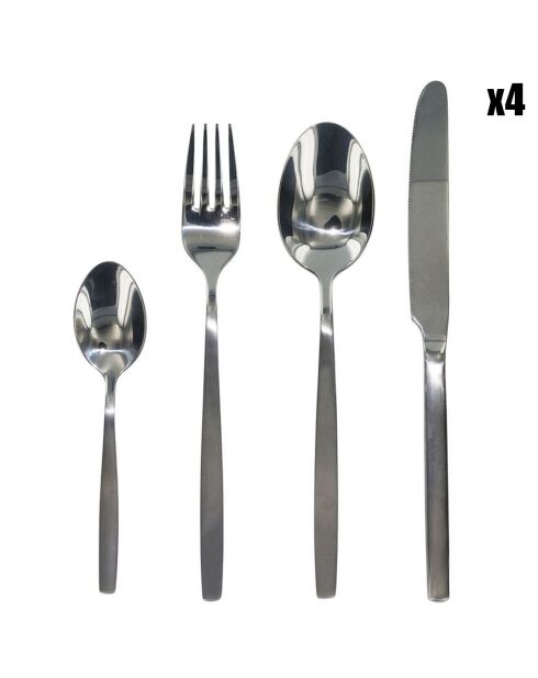 Ménagère grise - 16 pièces