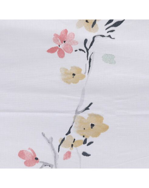 Set copripiumino Jasmine bianco/salmone