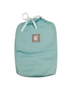 2 Taies d'oreiller 100% Satin de Coton Julia aqua