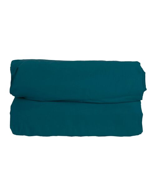 Drap housse 100% Satin de Coton Julia canard