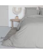 Housse de couette 100% Satin de Coton Julia perle