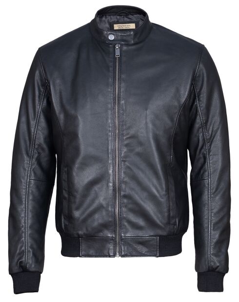 Veste en Cuir Archibald noire