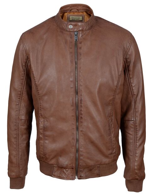 Veste en Cuir Archibald cognac