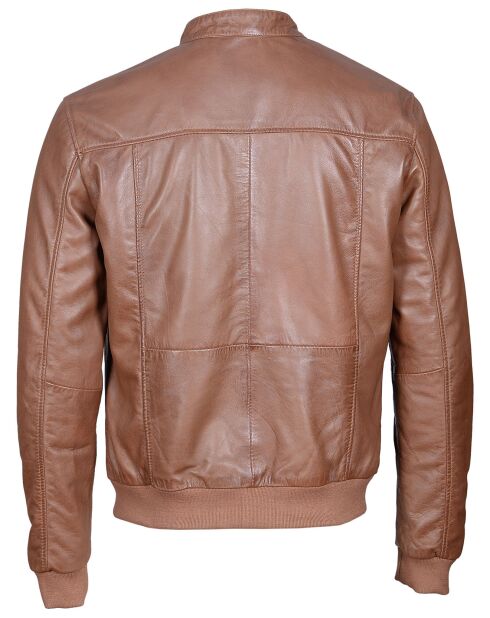 Veste en Cuir Archibald cognac