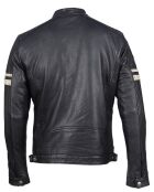 Veste en Cuir Bakary noire