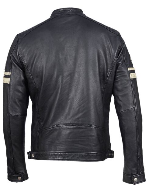 Veste en Cuir Bakary noire