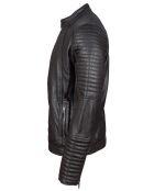 Blouson Biker en Cuir Juda marron