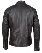 Blouson Biker en Cuir Juda marron