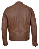 Blouson Biker en Cuir Junior cognac