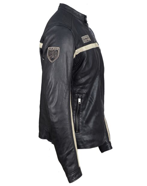 Christo Schwarze Lederjacke