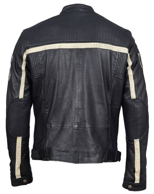 Christo Schwarze Lederjacke
