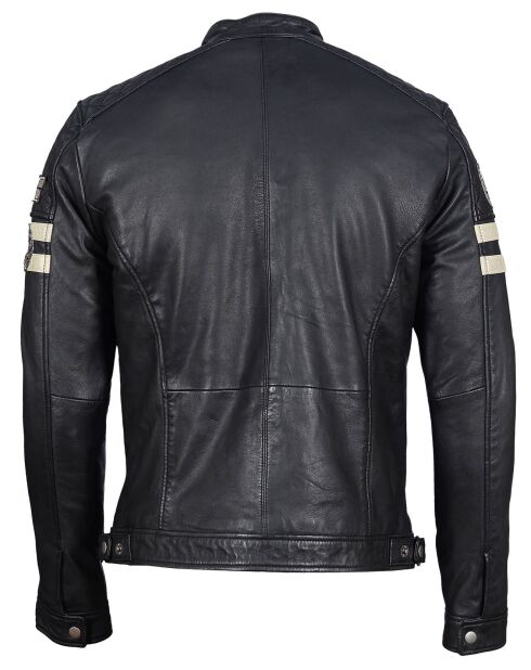 Veste en Cuir Harty noire