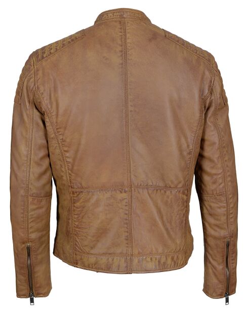 Veste en Cuir Jefferson cognac