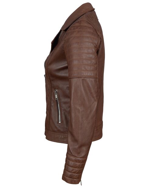 Perfecto en Cuir Jessy cognac