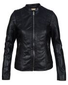 Veste en Cuir Jill noire