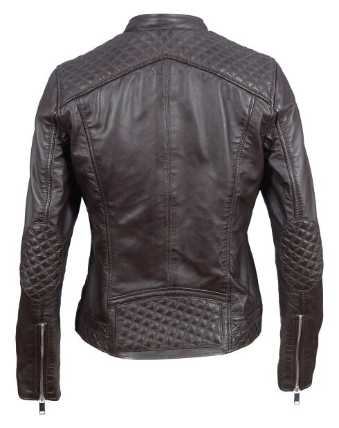 Veste en Cuir Jill marron