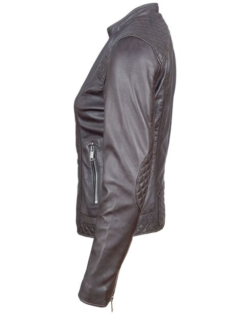 Veste en Cuir Jill marron